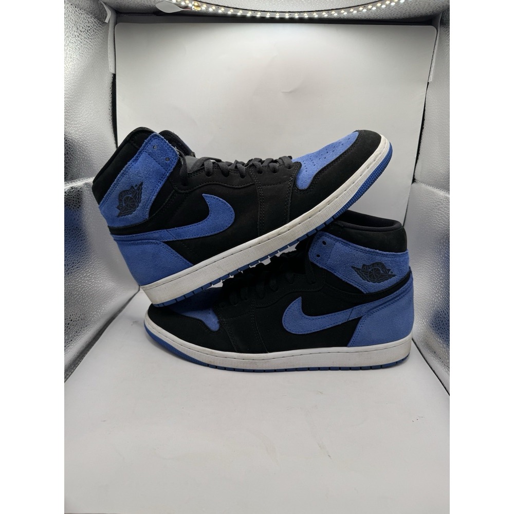 Jordan 1 Retro OG High Royal Reimagined Black Blue Suede DZ5485-042 Mens 13 Box